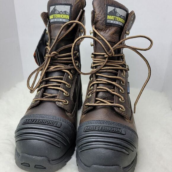 Matterhorn Men's 8" Waterproof Mining Non Metallic Toe Boot Shoes MT803 Size 7.5 - Picture 2 of 8
